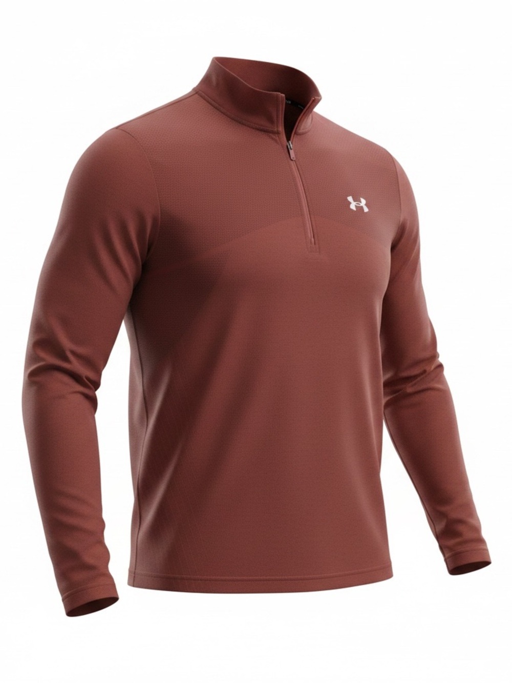 Under Armour Men’s Rust Brown Quarter-Zip Performance Top
